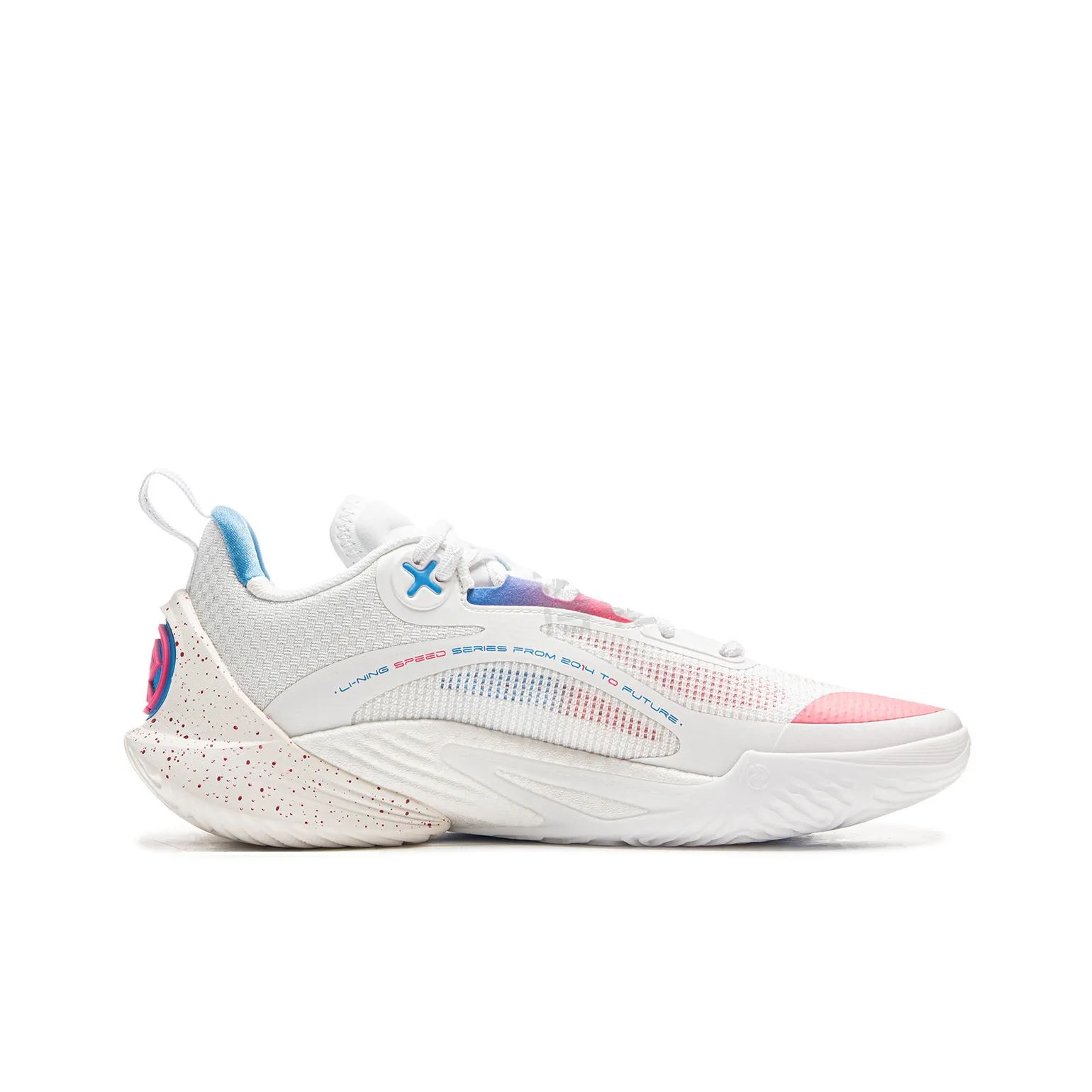 LiNing Speed 10 ‘White Pink Blue' Secondary image