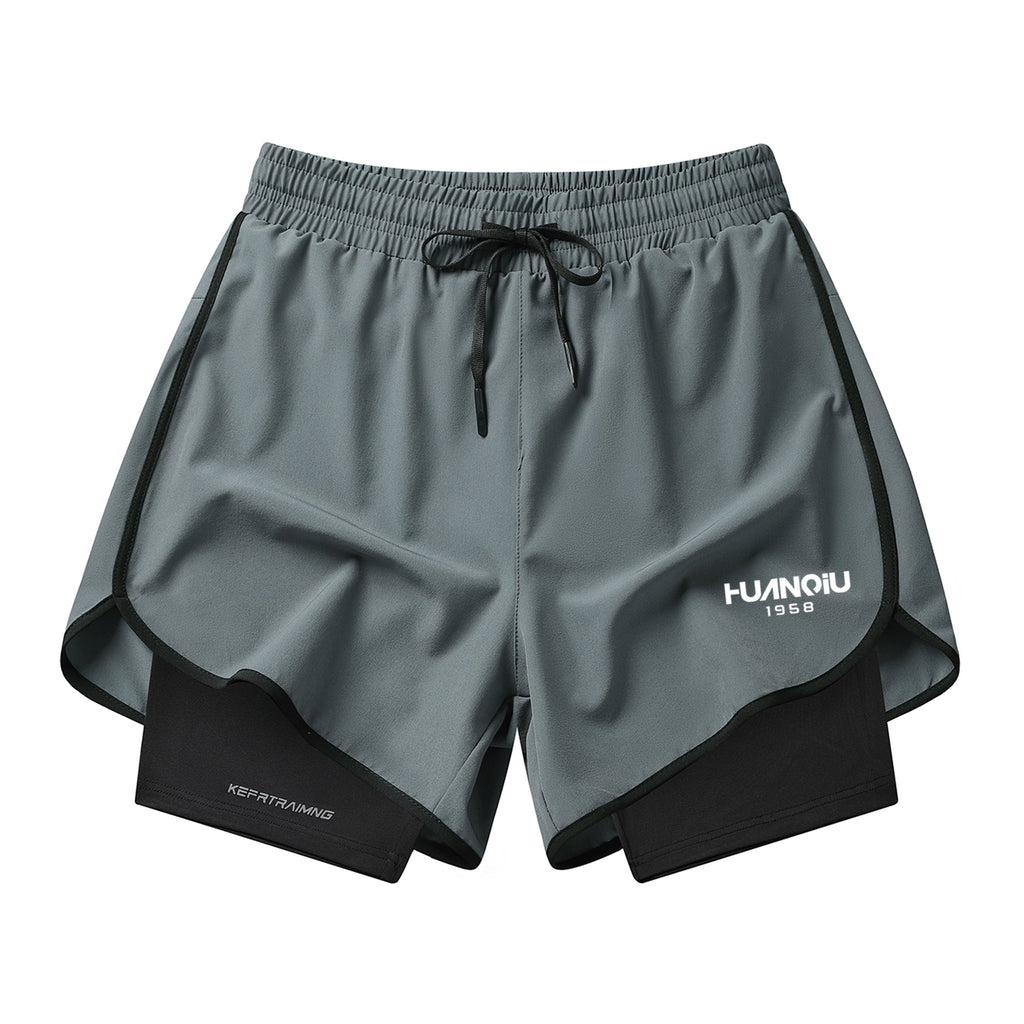 HUANQIU Tight-Fitting Sports Shorts
