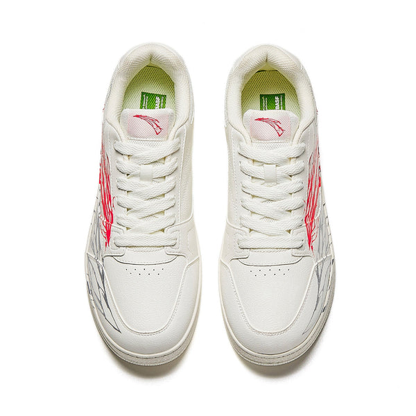 Anta Skateboard Shoes 'White Red Silver'