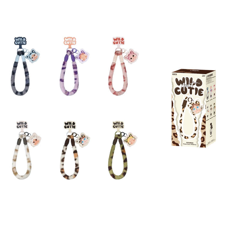POP MART CRYBABY Leopard Cat Collection Cell Phone Lanyard Mystery Boxes