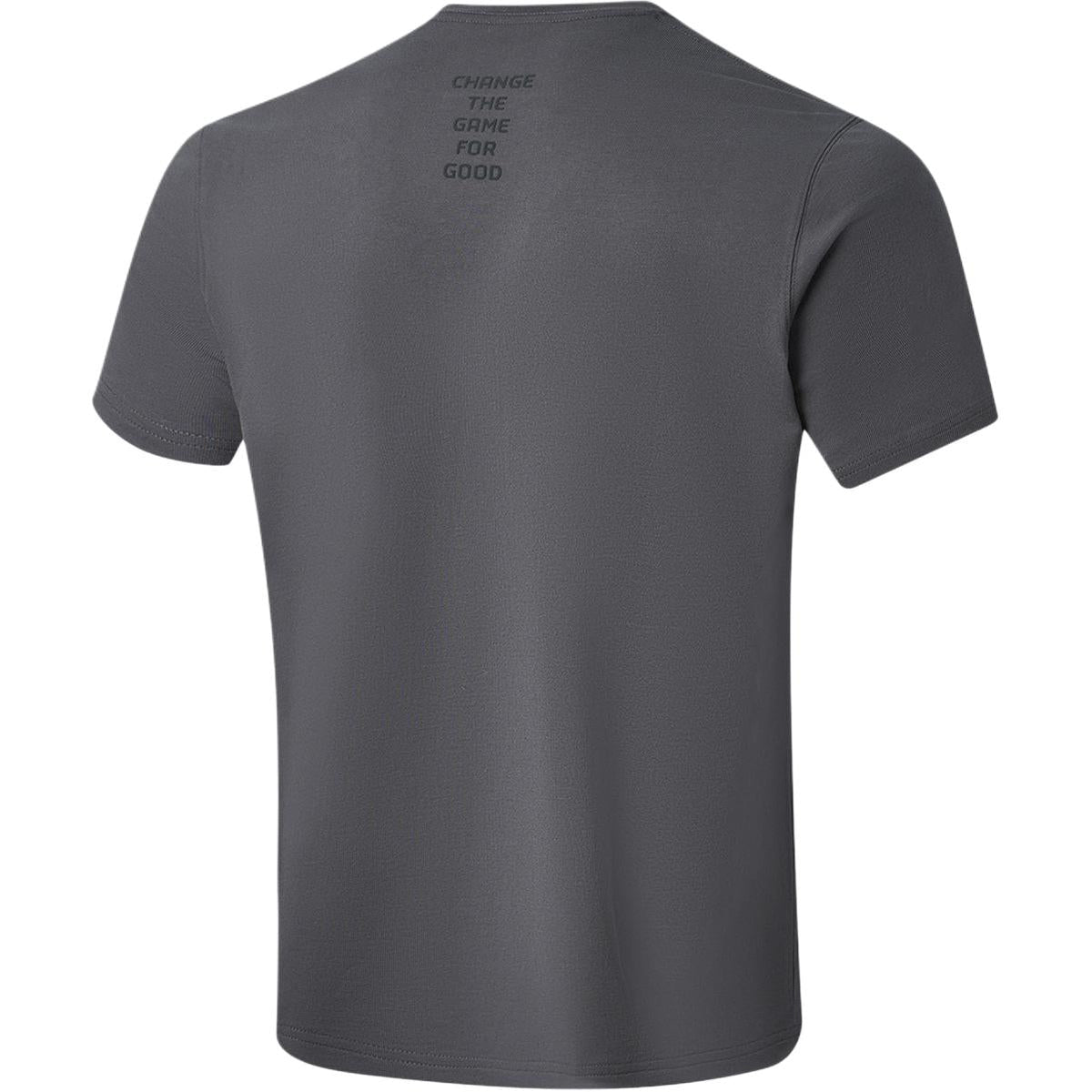 Li Ning Curry China Collection T Shirts Men's Meteorite Gray Crew Neck Moderate