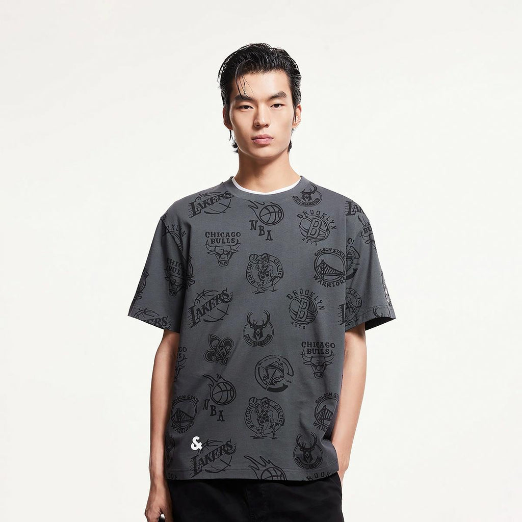 JACK JONES x NBA Unisex Crew Neck Short-Sleeve T-Shirt