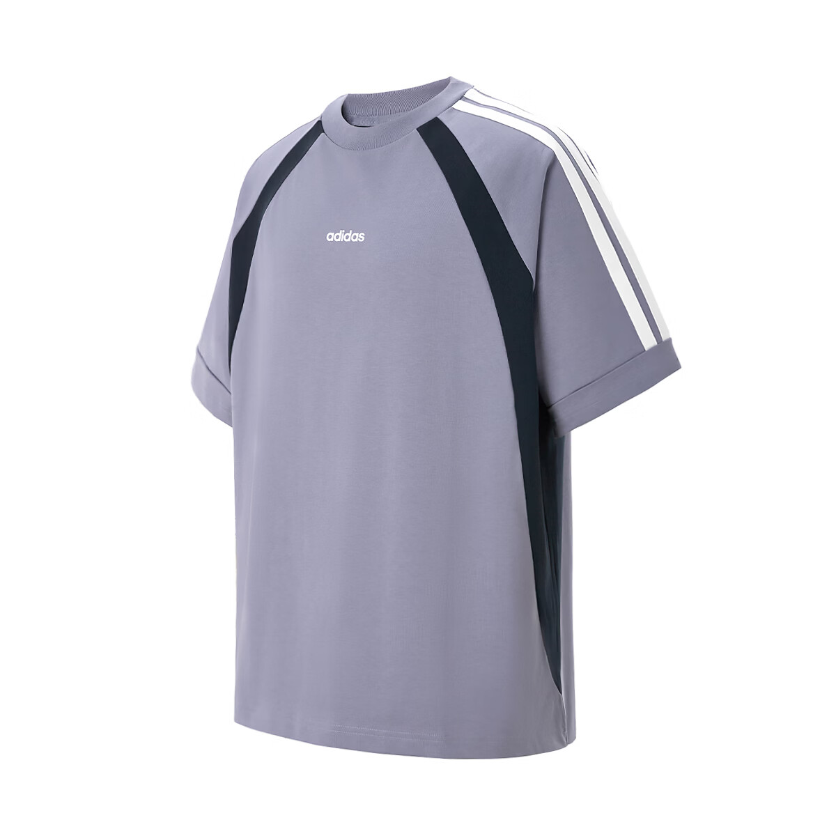 Adidas Striped T-shirts 'Blue Gray' Main image