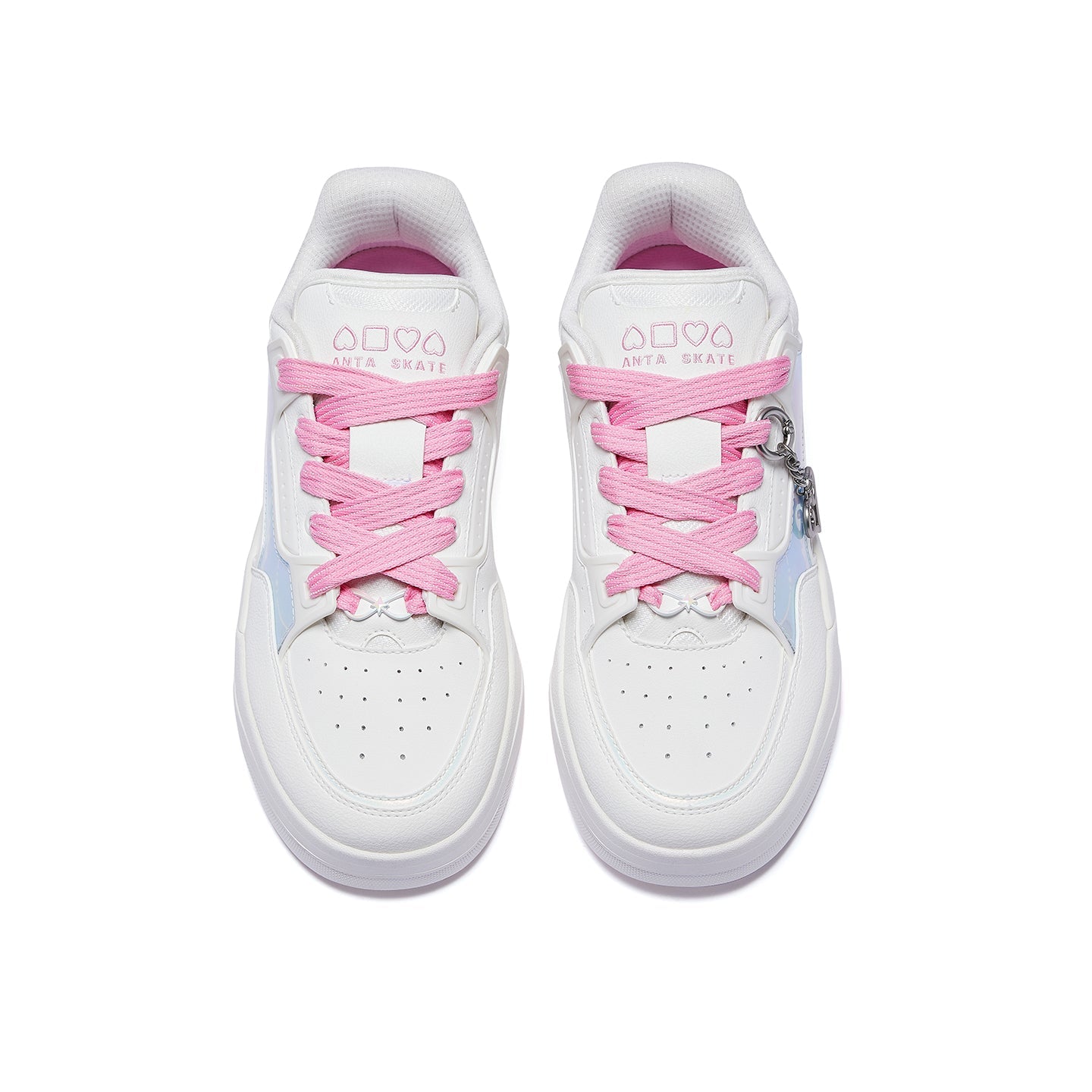 HonkaiStarRail x ANTA Skateboard Shoes 'White Pink' Secondary image