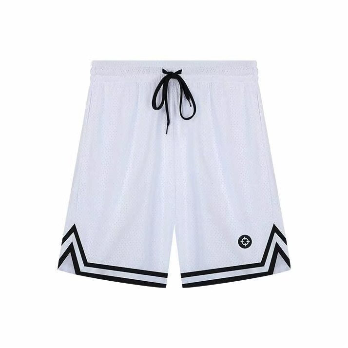 RIGORER Striped Split Logo Basketball Shorts Unisex Main image