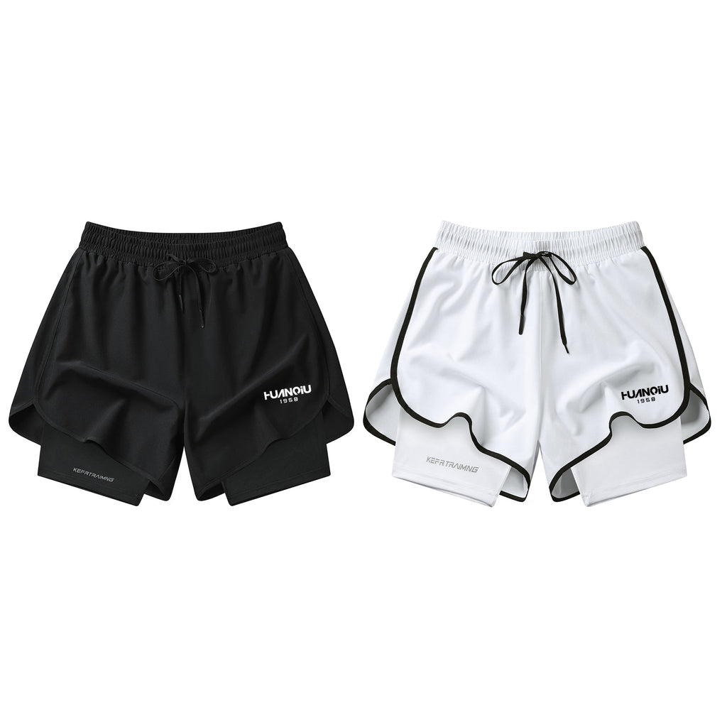 HUANQIU Tight-Fitting Sports Shorts