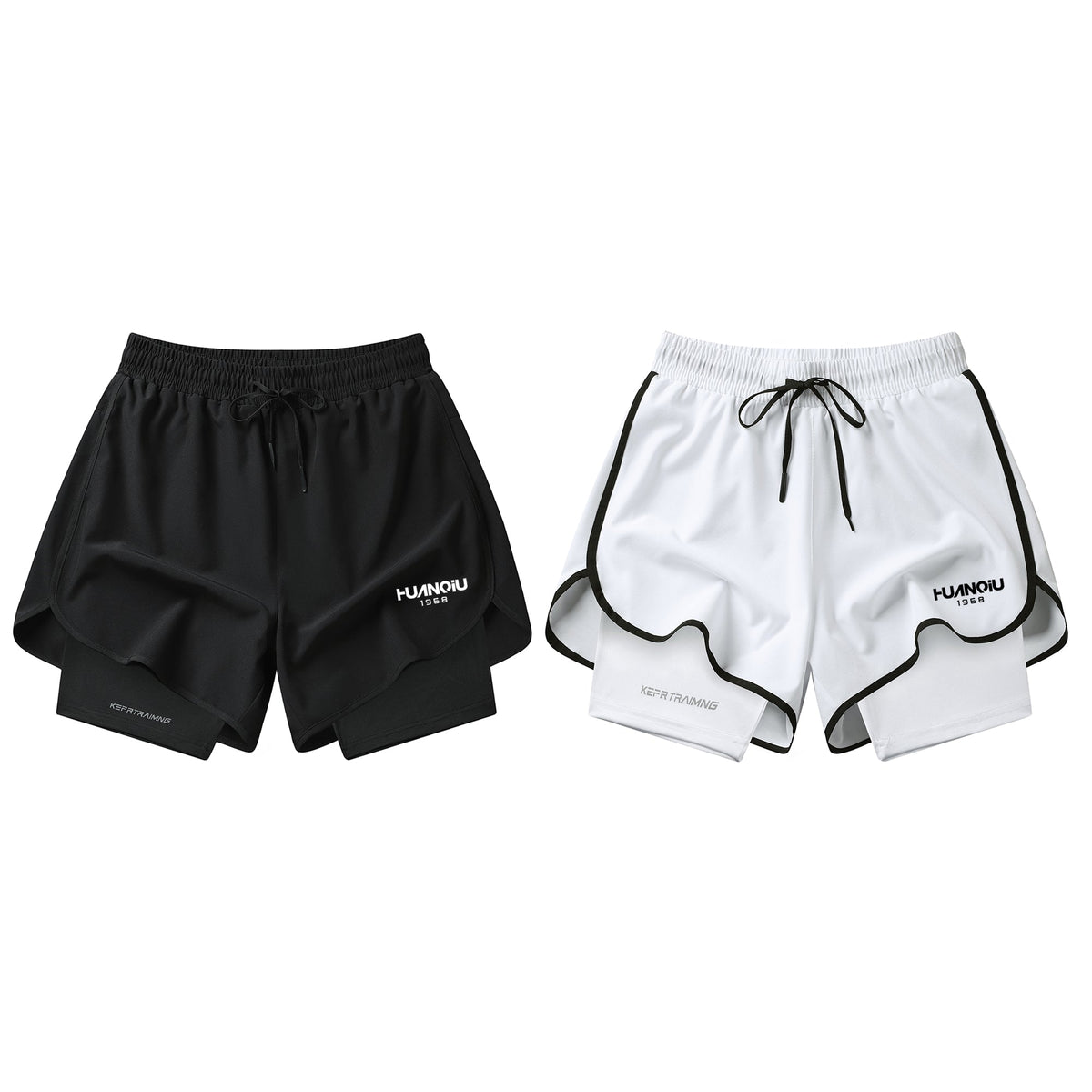 HUANQIU Tight-Fitting Sports Shorts