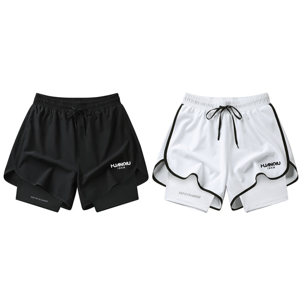 HUANQIU Tight-Fitting Sports Shorts