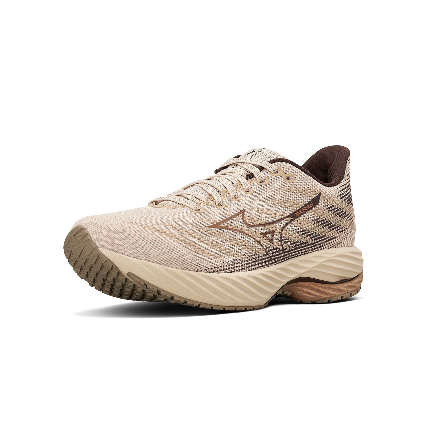 Mizuno Wave Rider 28 'Beige Brown' | Running Shoes Secondary image