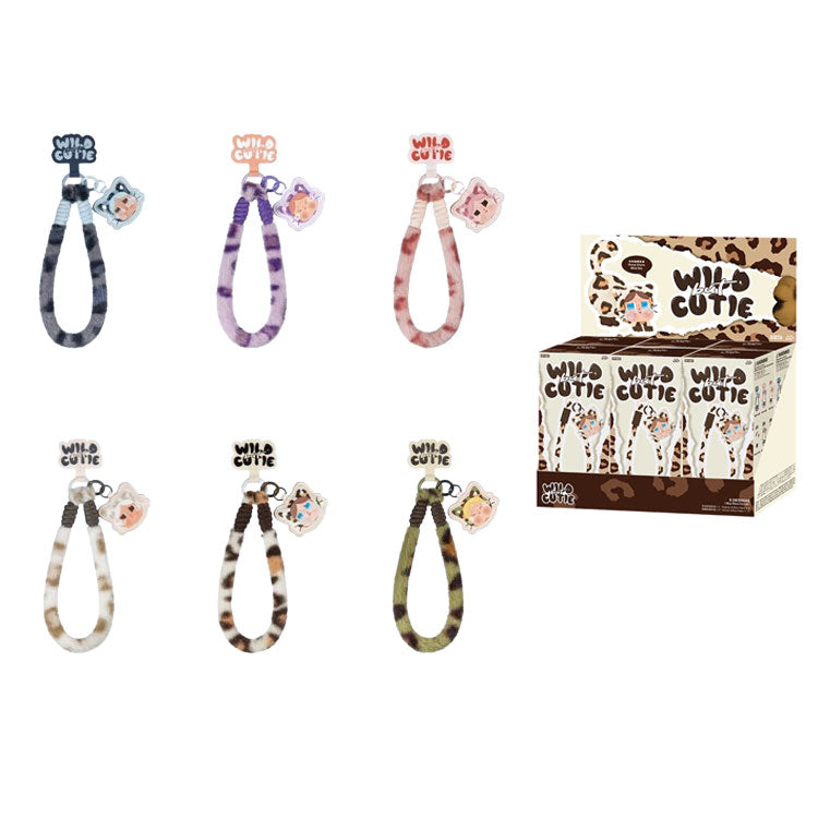 POP MART CRYBABY Leopard Cat Collection Cell Phone Lanyard Mystery Boxes