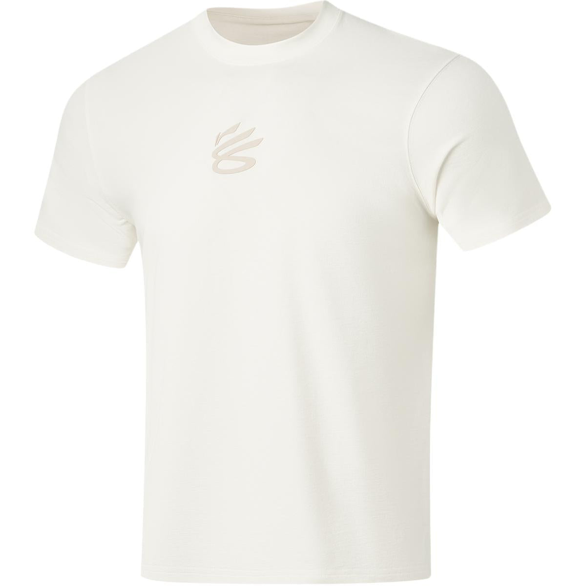 Li Ning Curry China Collection T Shirts Men's Ivory Crew Neck Moderate Main image